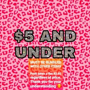 $5 or LESS CLOSET RULE